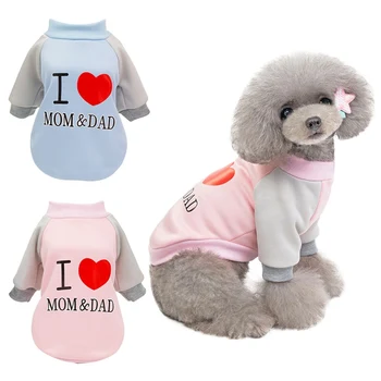 

Lovely Pet Dog Clothes For Small Dogs Cat Winter Dog Long Sleeve Clothing Coat Soft Dog Warm Shirt For Yorkies Chihuahua Puppy
