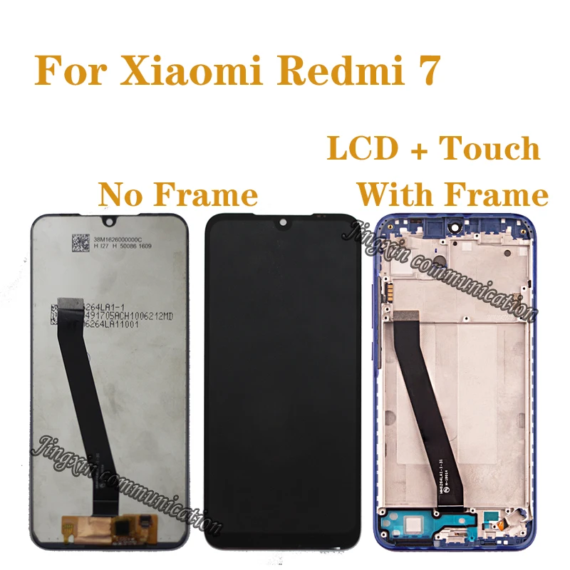 

6.26" original LCD with frame For Xiaomi redmi 7 LCD display touch screen digitizer Assembly for Redmi7 display repair parts