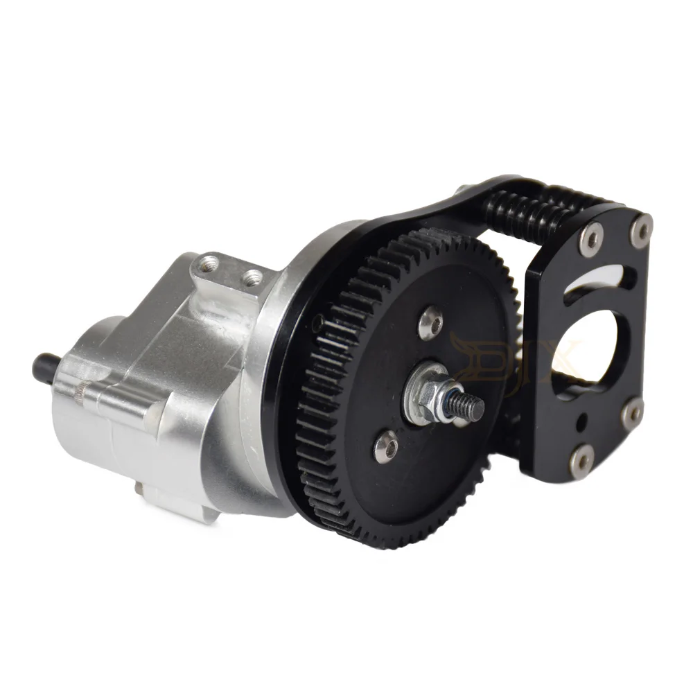 Caixa de Engrenagens Velocidade com Montagem da Engrenagem do Motor para 1 Metal Transmissão Única - 10 rc Rastreador Carro Rc4wd D90 D110 Gelande 2 Djx r3 11 10 ??