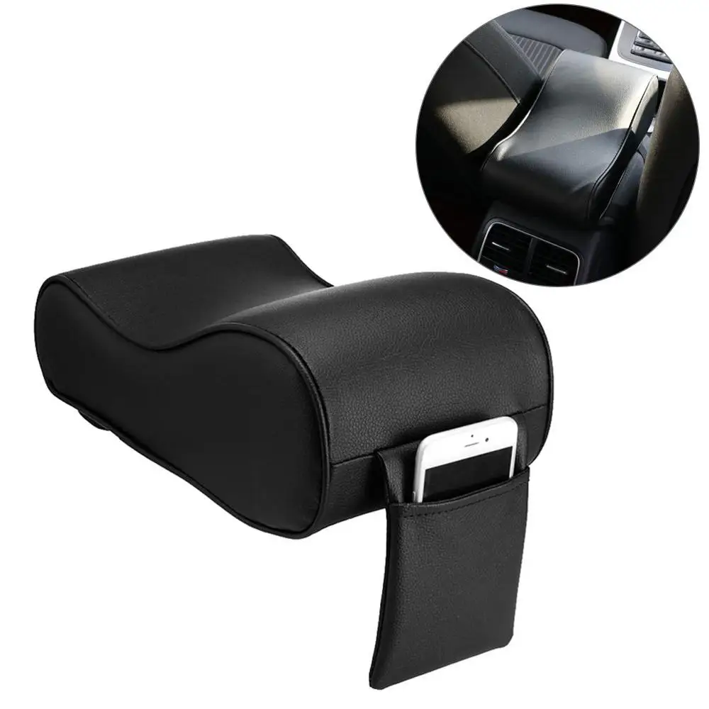 Leather Car Armrest Pad Auto Armrests Car Center Console Arm Rest Seat Box Pad Vehicle Protective Car Styling Decoration