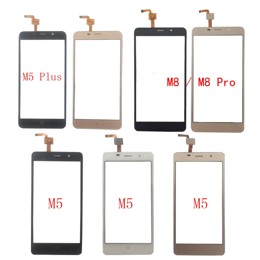 

Touch Screen Digitizer Panel For Leagoo M5 M5 Plus M8 M8 Pro Touch Screen Front Glass Sensor TouchScreen 3M Glue