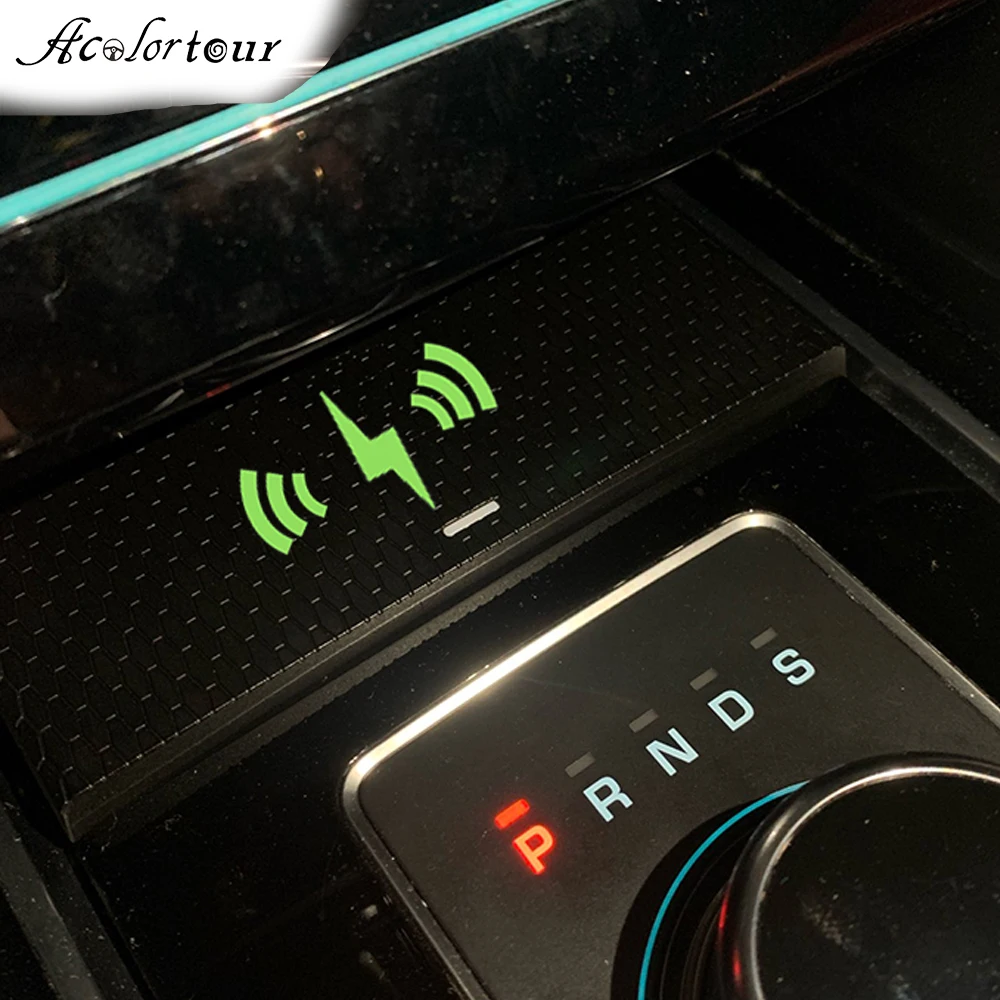 Car Wireless Charger For Jaguar Xf Xe Xfl Fpace Phone Charge Plate Power Adapter For Iphone 11
