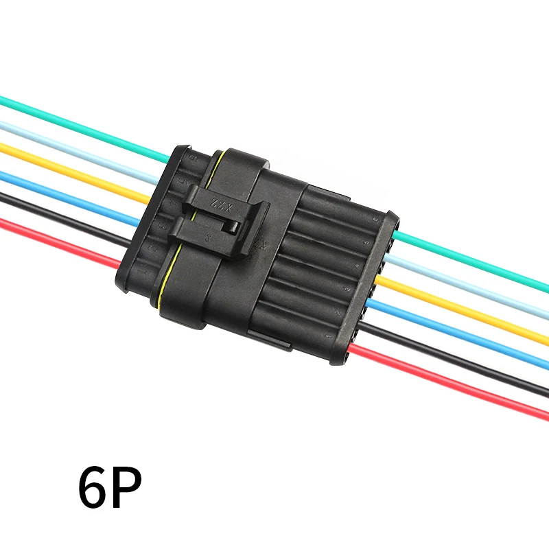 Автоматический электрический соединитель для проводов 1Pin 2Pin 3Pin 4Pin 5Pin 6Pin