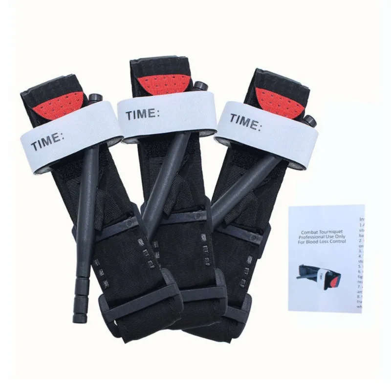 First Aid Kit Tourniquet Survival Tactical Combat Application Red Tip Medical Emergency Belt For Outdoor Exploration - Image 3