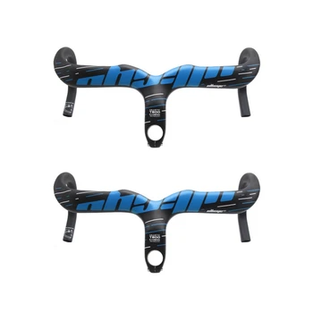 

ULLICYC Road Bike Handlebar Carbon Road 3K Handlebar Bicycle Integrated 420X100MM