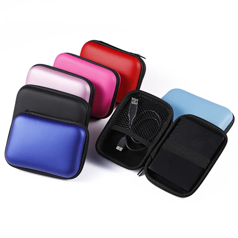

2.5" HDD Bag EVA zipper Usb Cable Case Cover Pouch Earphone Bag for External Hard Disk Drive Cable Organizer Protective Case