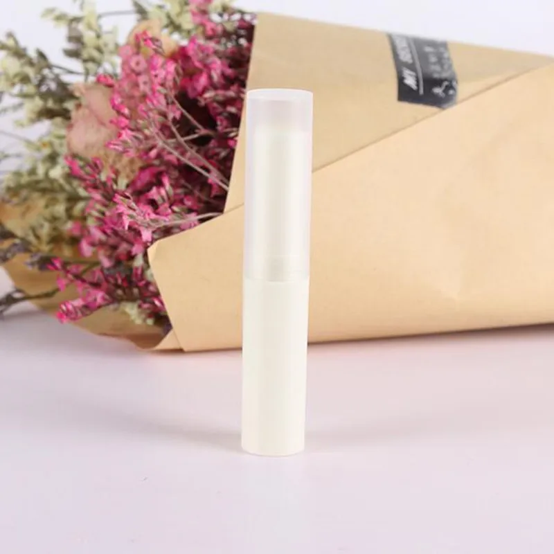 10 шт./партия 4 мл пустая губная помада в тюбике цвета слоновой кости пластиковый бальзам для губ маленький косметический блеск для губной помады