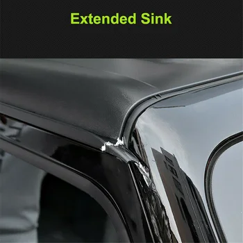 

Durable And Practical 2PCS Water Rain Gutter Extension Accessories For Jeep Wrangler JL 2018 2019 202
