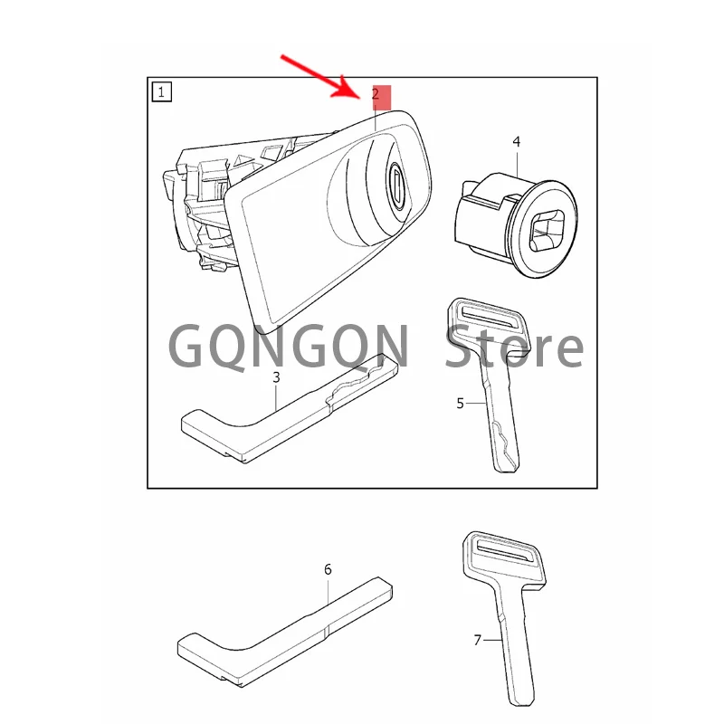 

CAR lock cylinder side door 2015-2020vol voxc90 xc60 v90 cross country v90 s90l s90 lock cylinder side door lock core switch key