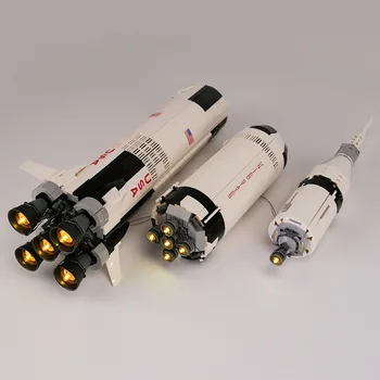 

LED Building Block USB Light Accessory Kit for Apollo Saturn V 21309 (Only LED Light, No Block Kit)