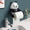 Resin Panda Figurin Roll Toilet Tissue holder Wall Mounted Tissue Holder Paper Tissue box Holder Bathroom Decoration Tissue Box