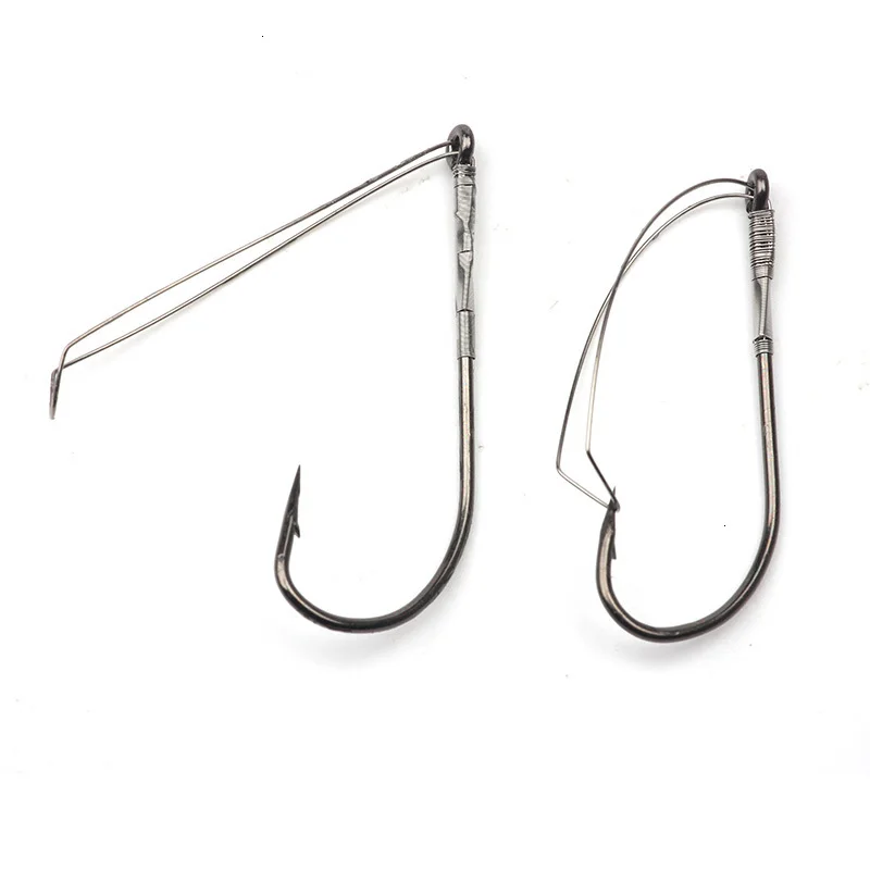 Rompin 10 шт./лот W3369A классический Weedless Sproat колючий рыболовный крючок черный размер 1/0-3/0 бас один крючок под червя держатель для приманки crappie
