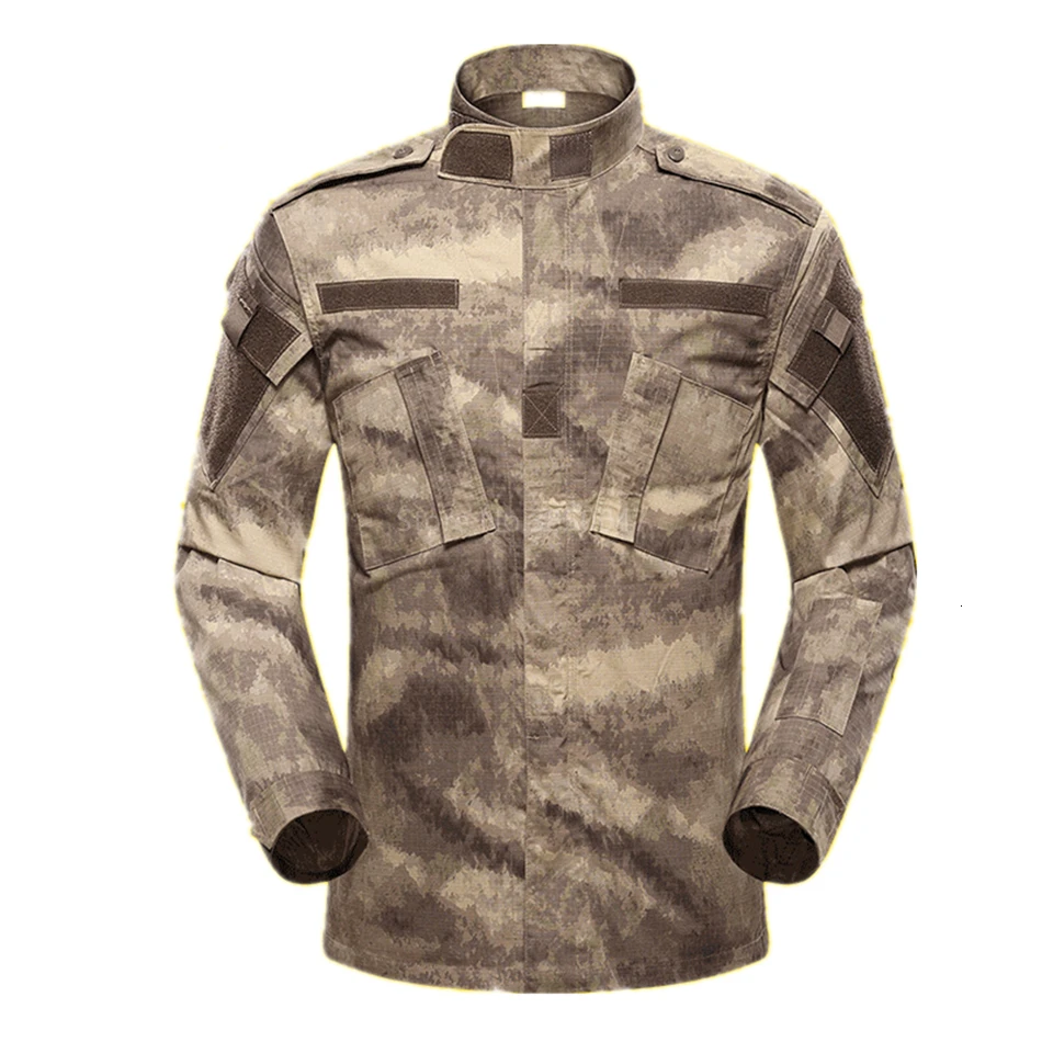 Армия на открытом воздухе Военная Униформа 5 видов цветов Камуфляж тактическая мужская одежда спецназ рубашка Солдат тренировочный набор