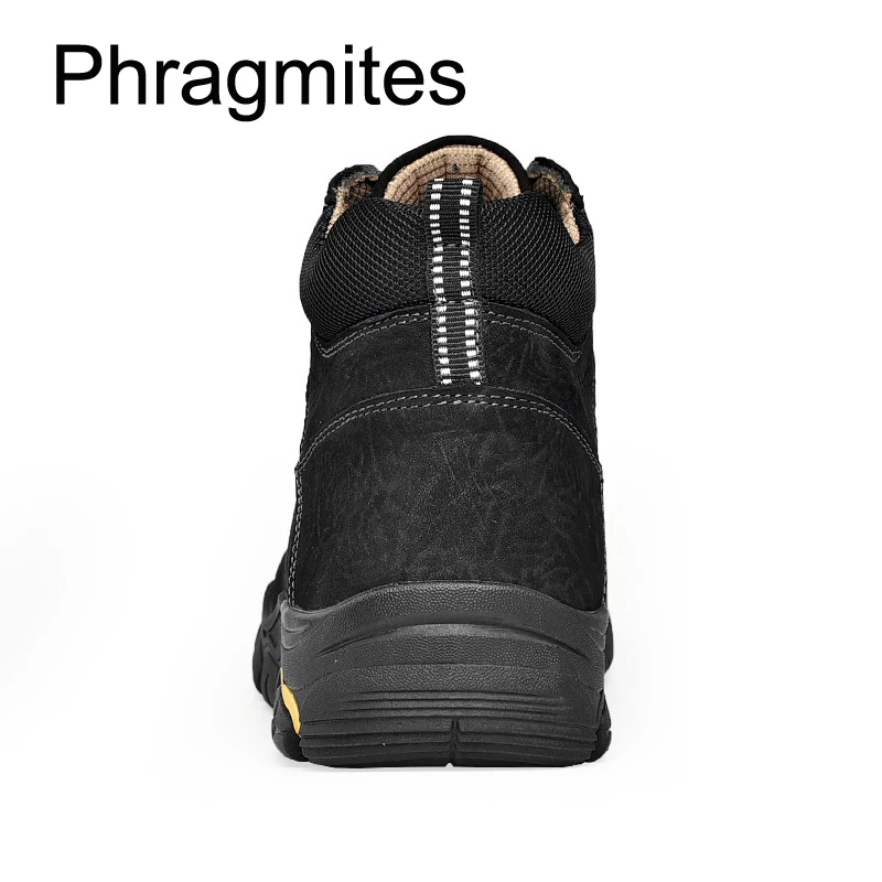 Phragmites/зимние теплые ботинки; модные уличные рабочие ботинки; водонепроницаемые кожаные кроссовки; мужские походные ботинки для работы