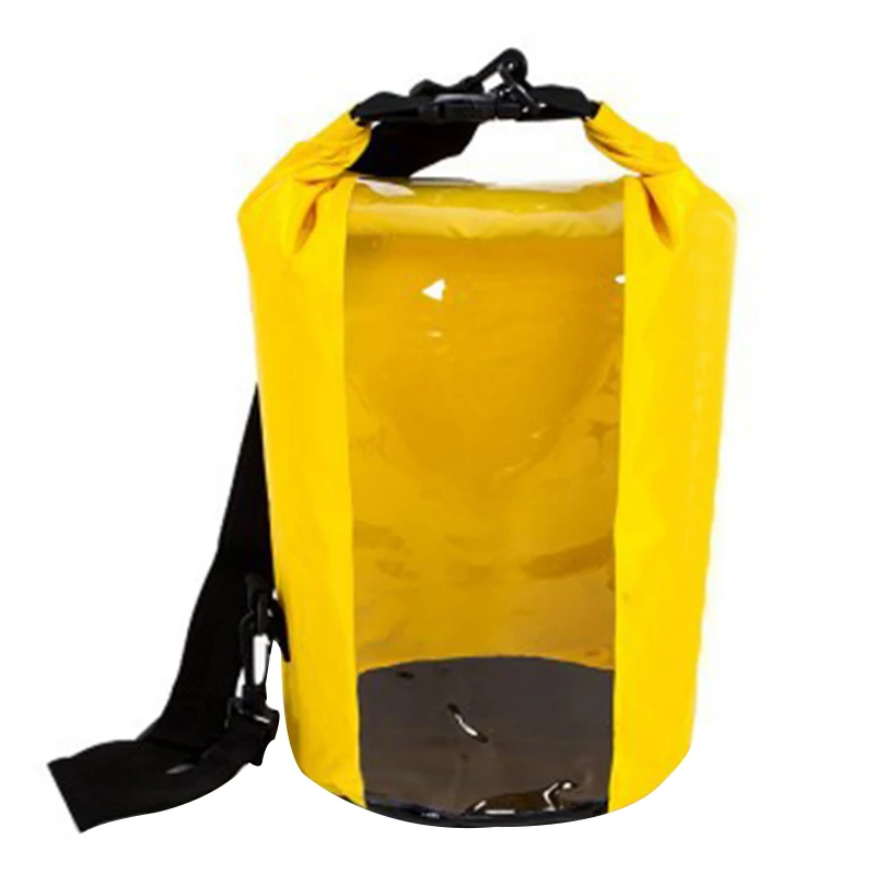 yellow 8L водонепроницаемая сумка для хранения Прозрачная Сумка для одежды для наружного дрифтинга FK88 - Цвет: yellow