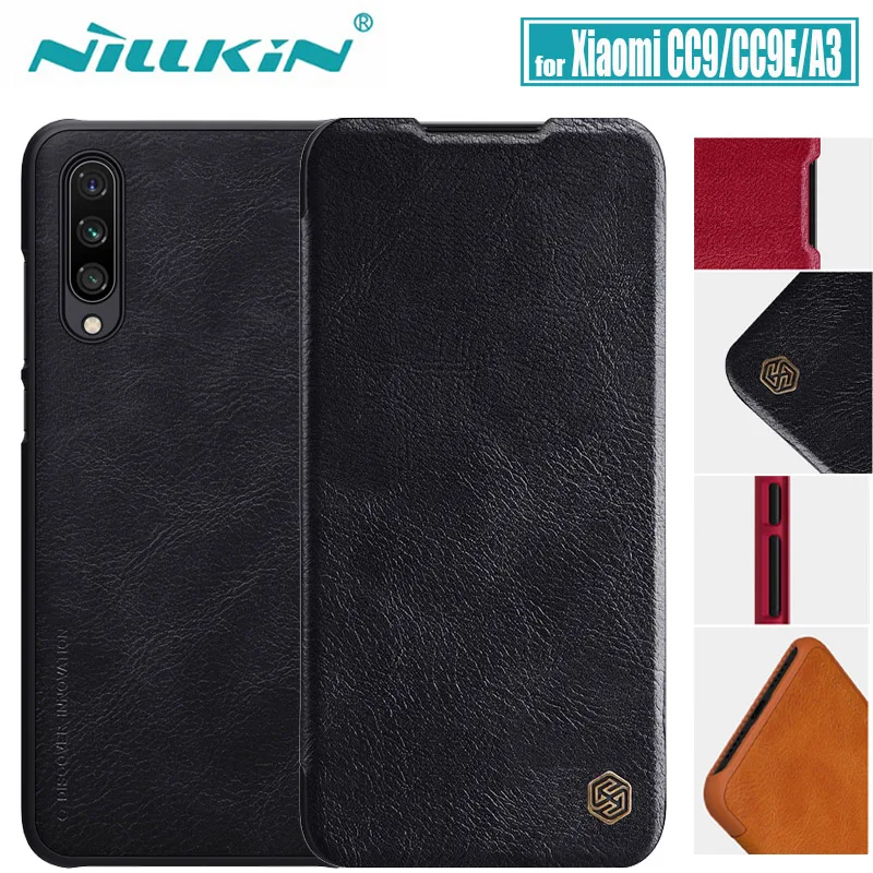 Nillkin Xiaomi Mi CC9/CC9e/A3 чехол полное покрытие бизнес телефон винтажный мягкий кожаный флип чехол на Xiaomi Mi CC9/CC9e/A3 Nilkin Capa