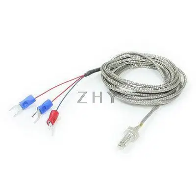

2 Meters Wire 450 Degree Temprature Sensor Thermocouple Probe PT100