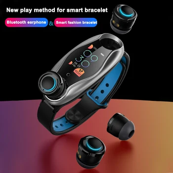 

Wristband Headset Bracelet 2 in 1 Bluetooth 5.0 IP67 Waterproof Sports Fitness Health Track watch