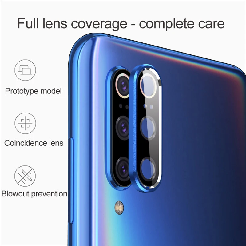 Для Xiaomi Mi 9 SE 10 Pro защита для объектива камеры стекло + металлическое кольцо чехол