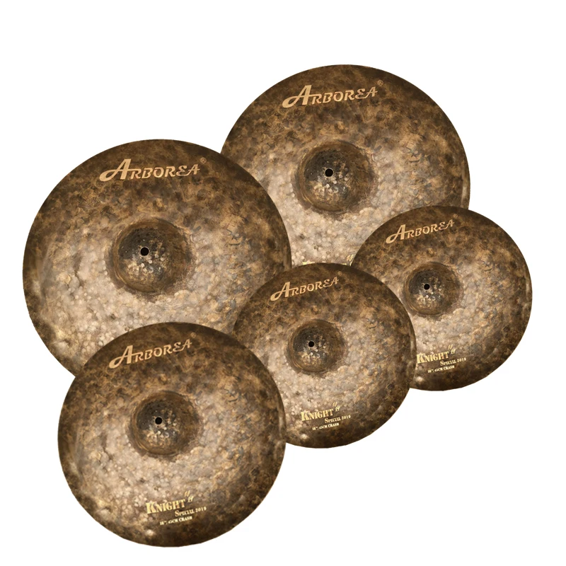 ARBOREA Knight Special series professional cymbals: 14"hihat+16"crash+18"crash+20"ride+cymbal bag