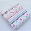 4Pcs/Lot 100% Cotton Flannel Receiving Baby Blanket Soft Muslin Diapers Newborn Swaddle Blanket 76*76CM Baby Blankets Newborn 3