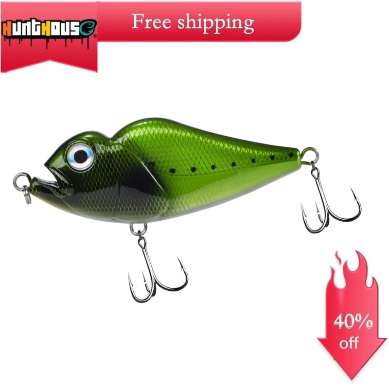 Hunthouse jerkbait fishing lure stickbait rondu sinking lures 122mm 73g for snappers origin hook Rankaru Twitch crankbaits