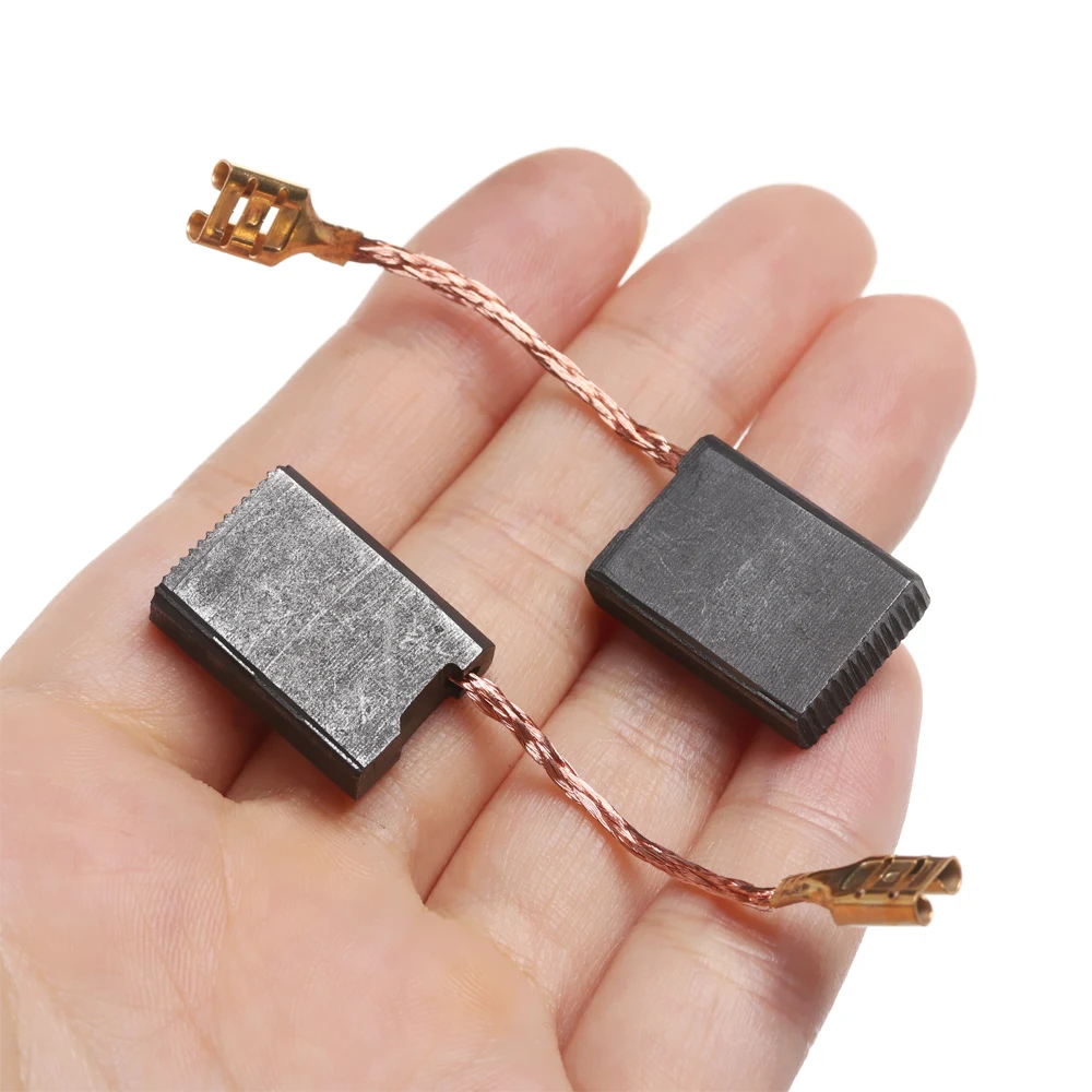10Pcs Carbon Brushes Graphite Copper Motor Set Tight Copper Wire for Electric Hammer/Drill Angle Grindern Rotary Tool carbon brush
