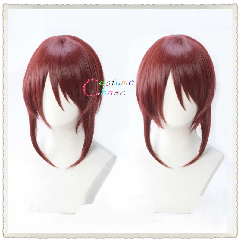 

Souseiseki Rozen Maiden Cosplay Wig Heat Resistant Synthetic Short Red Wig Hair Halloween Party+ Free Wig Cap