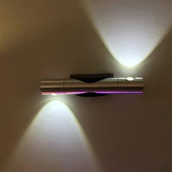 

Double-Headed Steering Wall Lamp Creative Aluminum 360 Rotating Bedside Lamp Aisle Light Background Wall Decorative Lamp