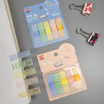 

Color Fluorescence lovely Post-it Plastic matte durable indication label paste classification bookmark page Office School