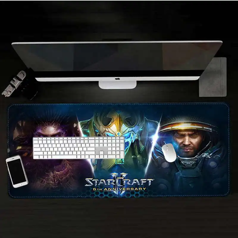Lock Edge 30x80cm Maiya ваши собственные коврики Starcraft 2 прочный резиновый коврик для Мыши Pad большой коврик для мыши клавиатуры коврик - Цвет: Lock Edge 30x80cm