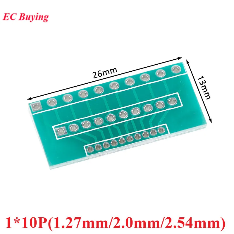 10PCSSingleDoubleRowPinPCBPCIAdapterBoard1.27mm2.0mm2.54mmPitchTransferPlateConverter1*10P1*20P2*102*20P-AliExpress502