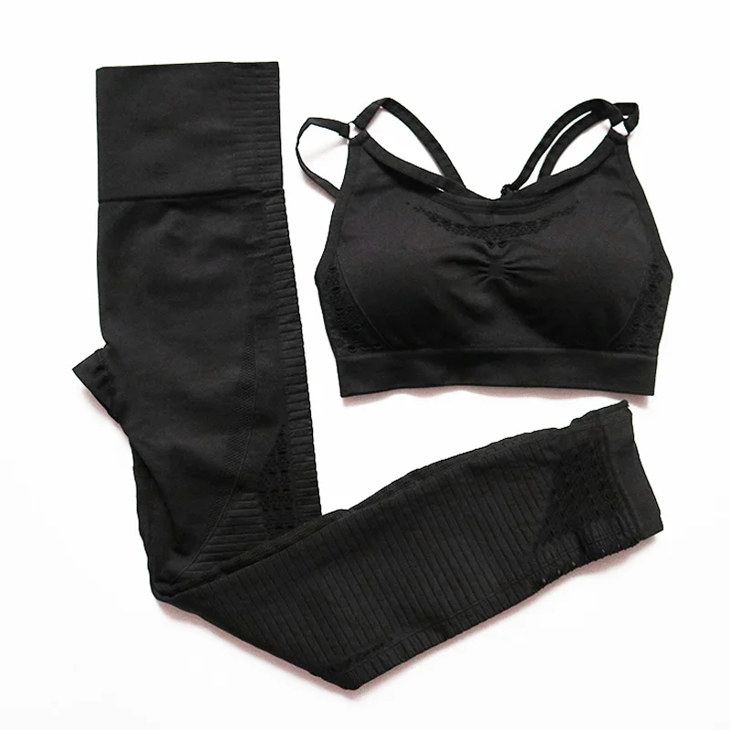 Koop Naadloze Yoga Set Vrouwen Fitness Kleding Sportkleding Vrouw Gym Leggings Padded Push Up Gladiatorschoen Sportbeha Sexy Sport Past