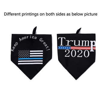 

1PC Trump Dog Bandana Keep America Great Pet Neck Scarf Reversible Dog Bibs Triangle Bandanas for Small Medium to Large Dogs