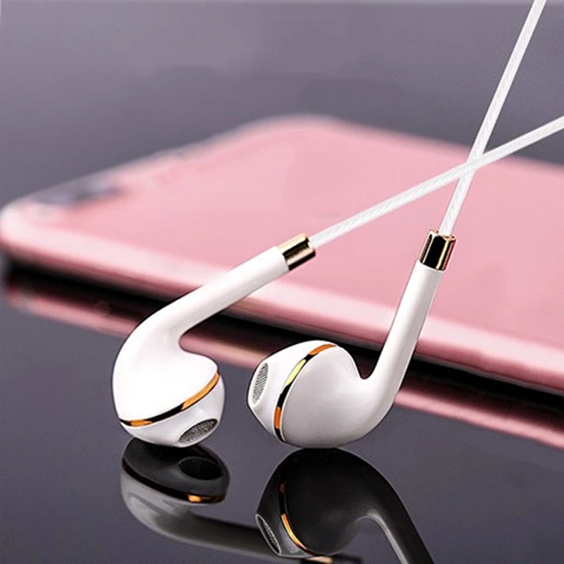 In Ear Earphone with Microphone Volume Control Headset Bass Earbuds