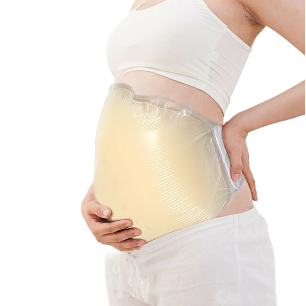 Реалистичные реквизит Bellyband регулируемый ремень силиконовый Bump клей для