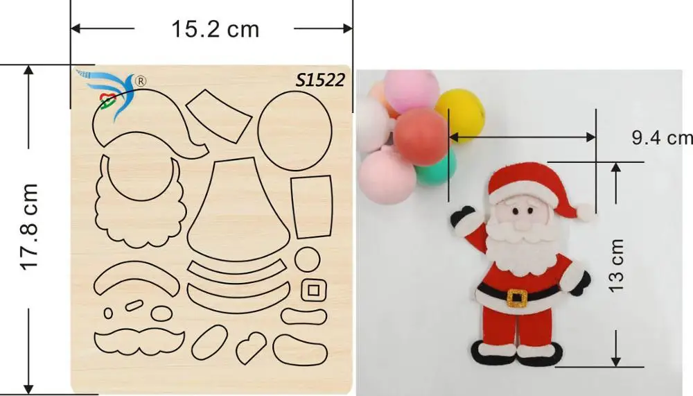 Санта-Claus-S1522 скрапбук срезанное небо и стальные деревянные штампы совместимы с большинством машин