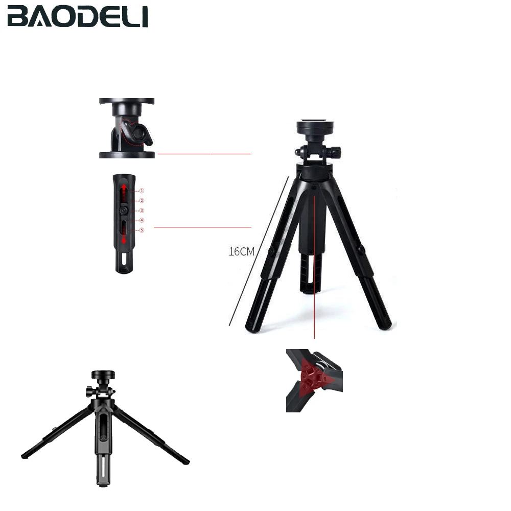 Photographic Lighting Stand Fill Light Phone Holder Stand Adjustable Tripod Suit For Ring Light With 1/4 Screw Desktop Ring Lamp light stand photographic light stand