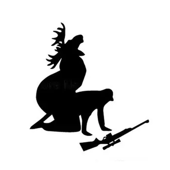 

Moose Hunting elk hunter car stickers personality funny reflective car stickers