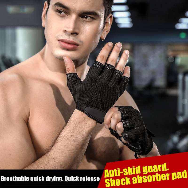 Half Finger Cycling Gloves For Man Women Breathable Anti-slip MTB Bike Bicycle Gloves Summer Gym Sport Training