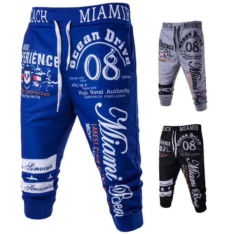 

Photo Shoot Fashion Digital Printing Design Large Size Elastic MEN'S Sports Pants Casual Pants Dk811