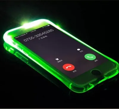 

Incoming flashing phone case for Iphone 11pro Max X XSMAX XR 78plus 6s ,TPU Transparent shell Anti-fall phone cases