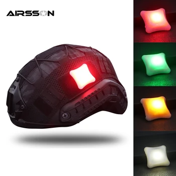 

2019 Outdoor Signal Light Tactical Helmet Light Waterproof Survival Lamp Military Combat Helmet Flashlight for Airsoft Hunting