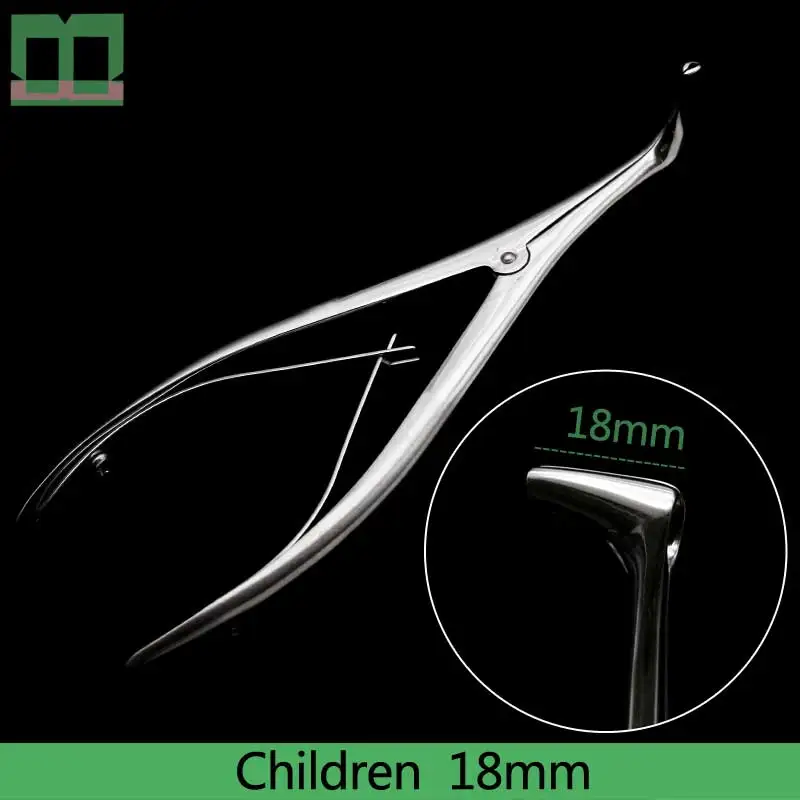 Rhinarium используется для носа осмотр нержавеющая Сталь 18/28 мм хирургический инструмент для детей и взрослых для хирургических инструментов - Цвет: 18mm Children