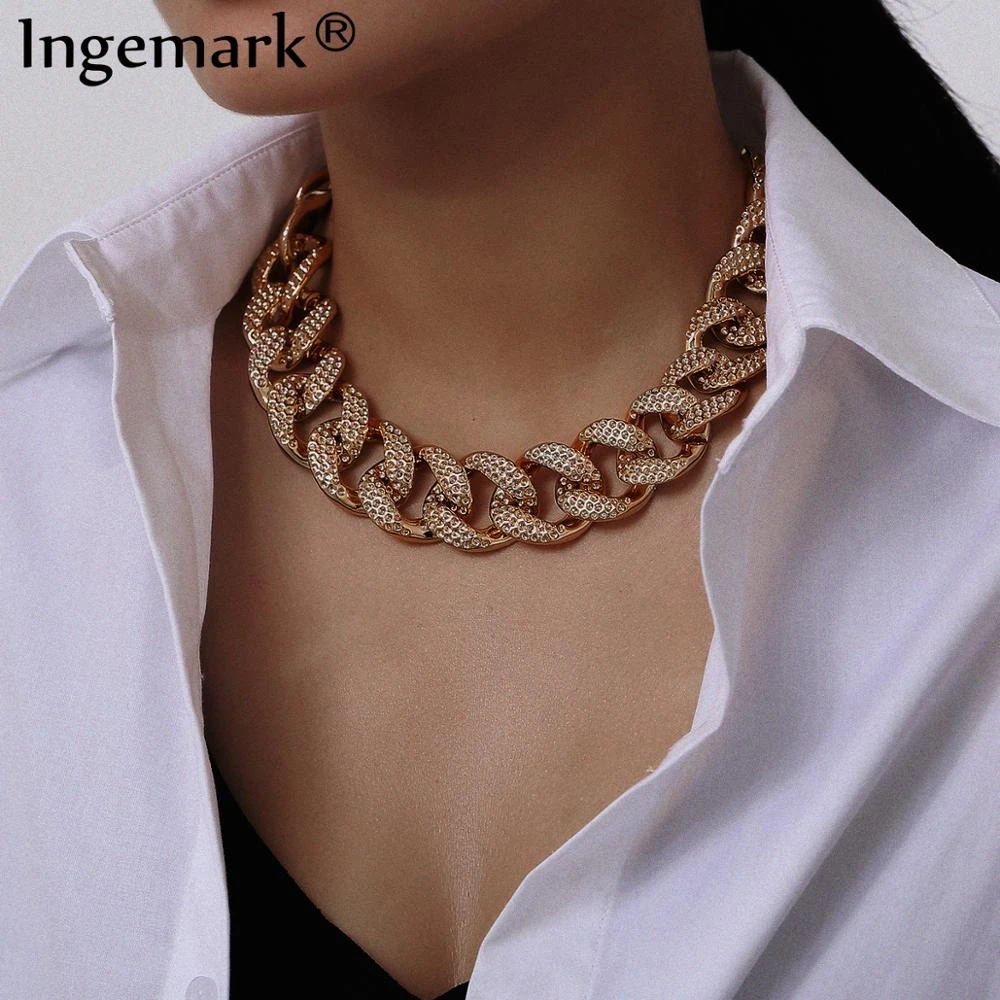 Fashion Star Circle Choker Chunky Statement Bib Pendant Chain Necklace Jewelry 