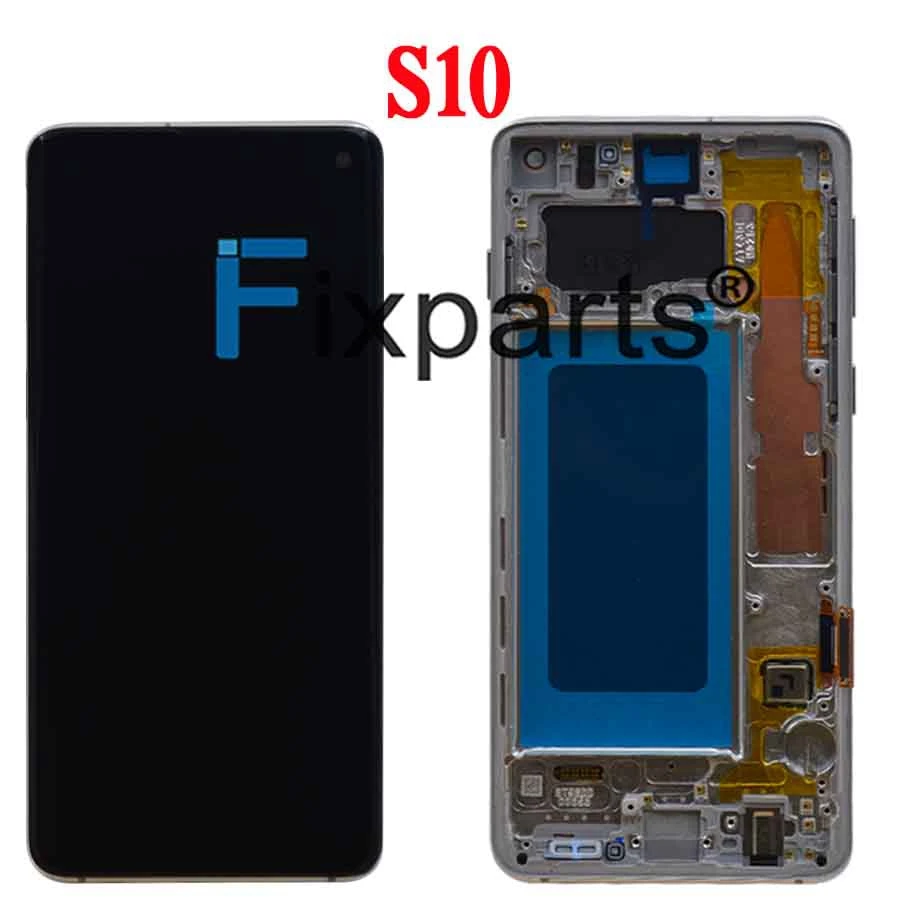 Black AMOLED LCD for SAMSUNG S10 LCD G9730 Display