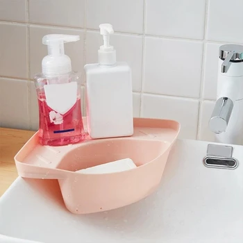 

Kitchen Triangular Sink Strainer Drain Vegetable Fruit Drainer Basket Suction Cup Sponge Rack Storage Tool Storage Rack Hangers