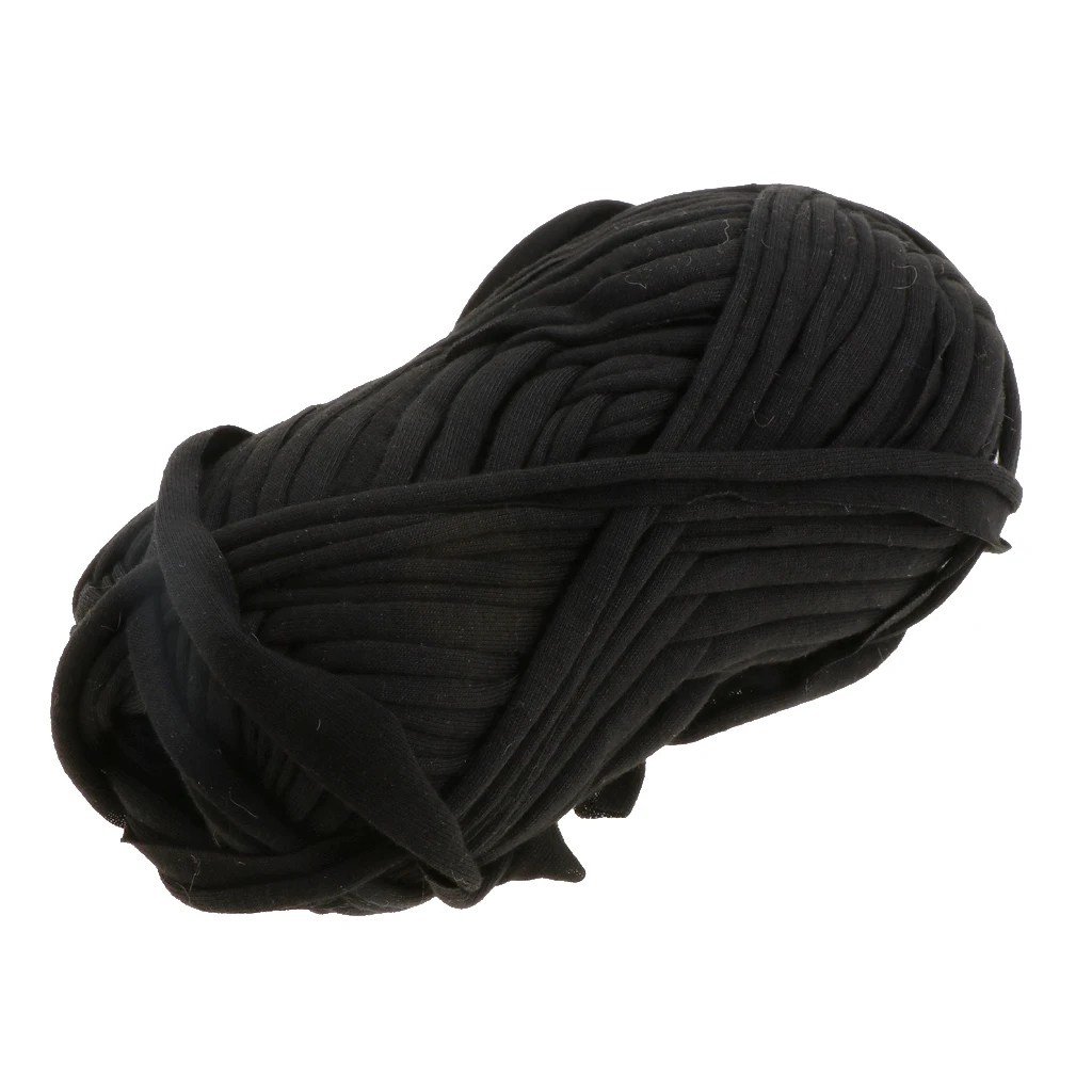 1 Skein 100g Elastic Knitting Soft Polyester Fabric Yarn DIY Knitting for Hat Bags Toy Carpet Handmaking