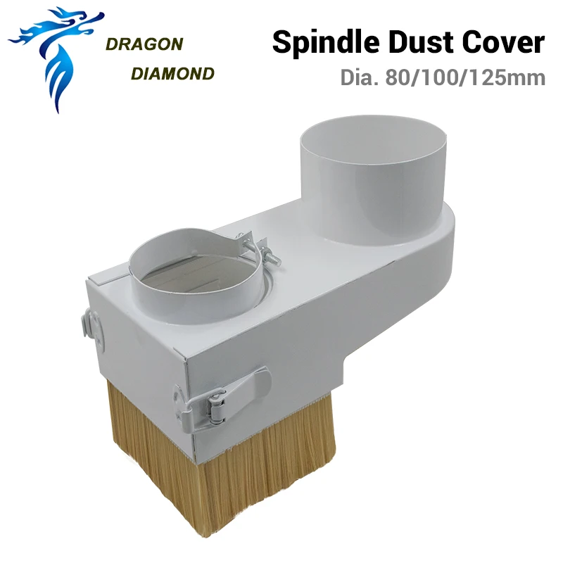 Free Postage Spindle Dust Shoe Cover Brush For CNC Router Dia. 80 -125 mm Vacuum Cleaner Milling Machine Tool | Инструменты