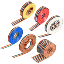 Uxcell 1 шт. IDC Радуга провода плоский кабель 1,27 мм шаг 3 метра/9.8ft длина для офисного оборудования аудио и видео машины